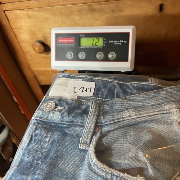 Mother Superior The Tomcat Women's Jeans Distressed Washed Blue Denim Sz 28 - Picture 15 of 15